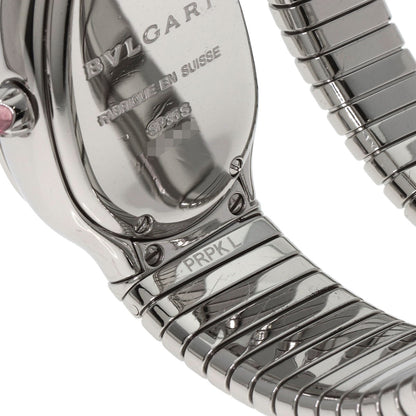 BVLGARI Serpenti Tubogas Bezel Diamond Watches SP35S Stainless Steel/Stainless Steel Ladies