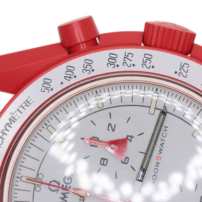 Swatch Omega Collaboration Mission to Mars Watches SO33R100 Ceramic/Nylon mens