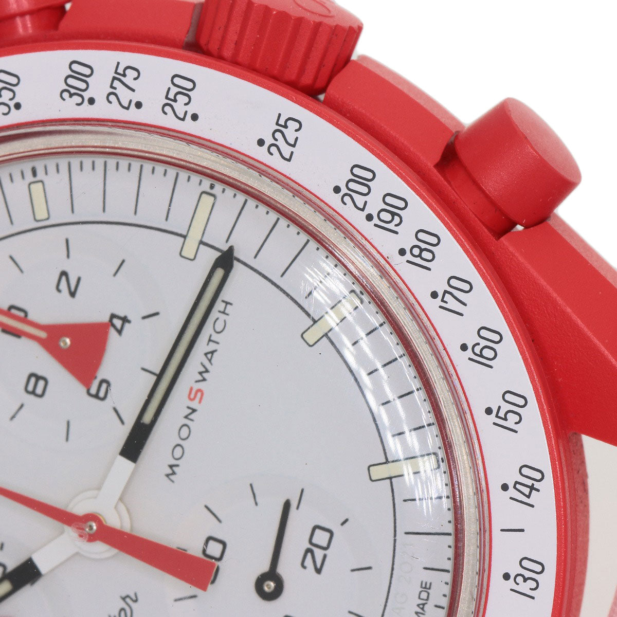 Swatch Omega Collaboration Mission to Mars Watches SO33R100 Ceramic/Nylon mens