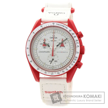 Swatch Omega Collaboration Mission to Mars Watches SO33R100 Ceramic/Nylon mens