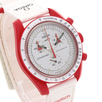 Swatch Omega Collaboration Mission to Mars Watches SO33R100 Ceramic/Nylon mens