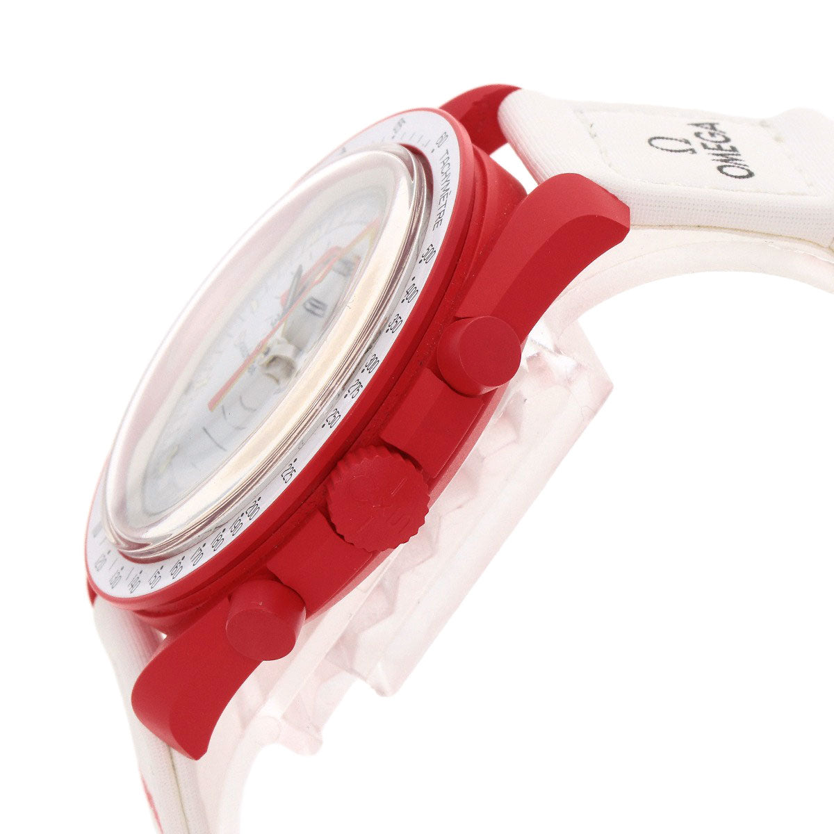 Swatch Omega Collaboration Mission to Mars Watches SO33R100 Ceramic/Nylon mens