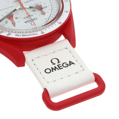 Swatch Omega Collaboration Mission to Mars Watches SO33R100 Ceramic/Nylon mens