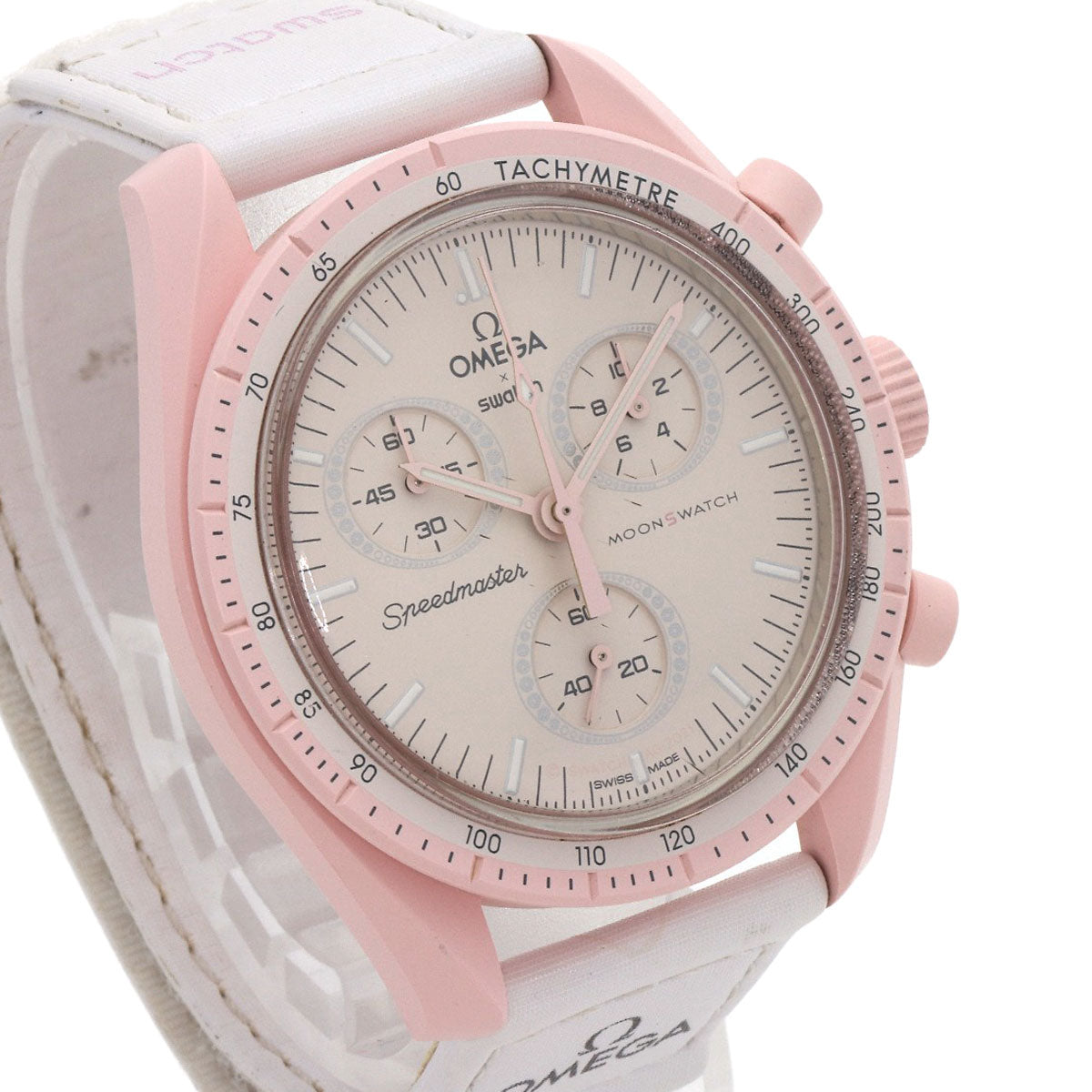 Swatch Omega collaboration Mission to Venus Watches SO33P100 Ceramic/Nylon Ladies