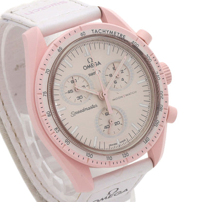 Swatch Omega collaboration Mission to Venus Watches SO33P100 Ceramic/Nylon Ladies