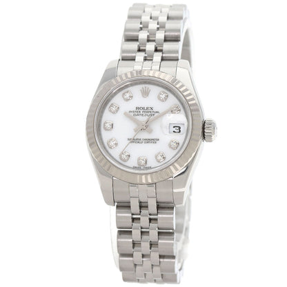 ROLEX DATEJUST 10P Diamond Watches 179174G Stainless Steel/Stainless Steel Ladies