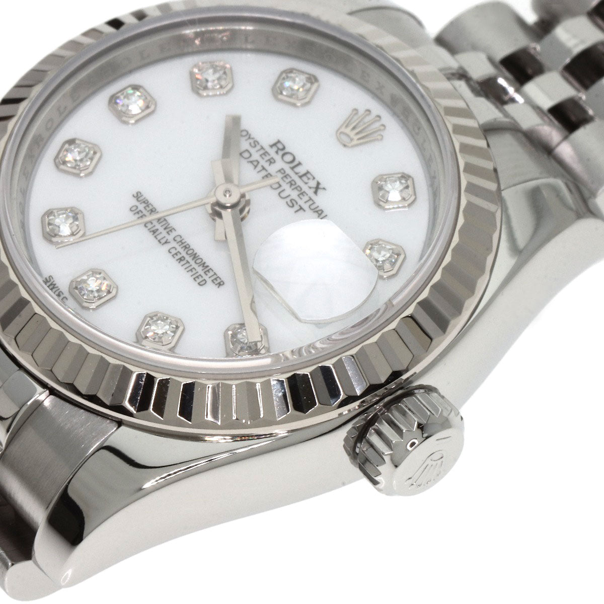 ROLEX DATEJUST 10P Diamond Watches 179174G Stainless Steel/Stainless Steel Ladies