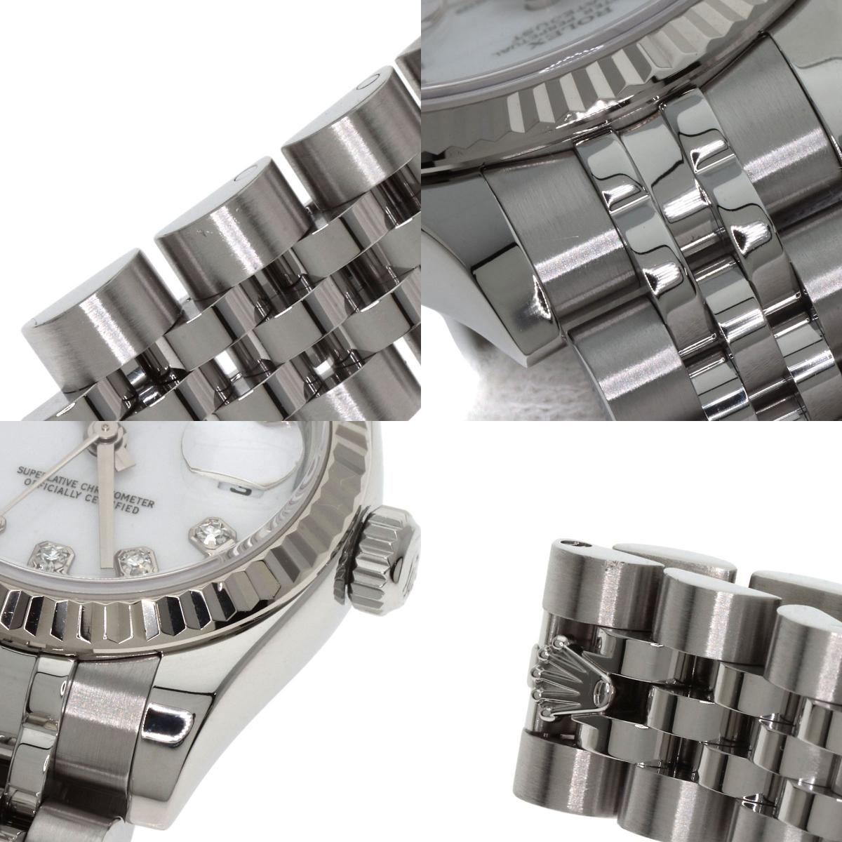 ROLEX DATEJUST 10P Diamond Watches 179174G Stainless Steel/Stainless Steel Ladies