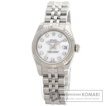 ROLEX DATEJUST 10P Diamond Watches 179174G Stainless Steel/Stainless Steel Ladies