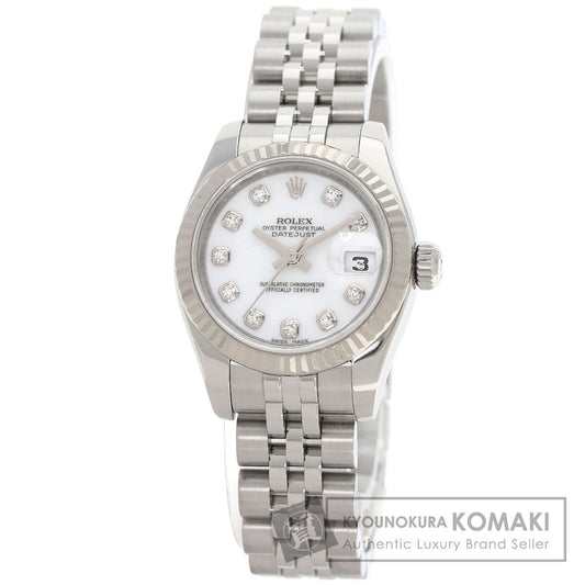 ROLEX DATEJUST 10P Diamond Watches 179174G Stainless Steel/Stainless Steel Ladies