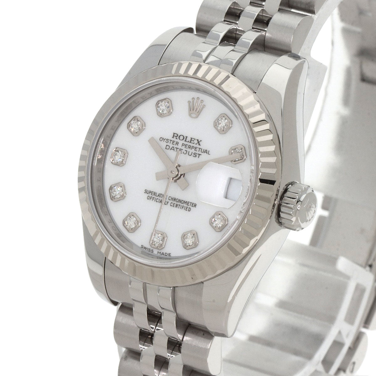 ROLEX DATEJUST 10P Diamond Watches 179174G Stainless Steel/Stainless Steel Ladies
