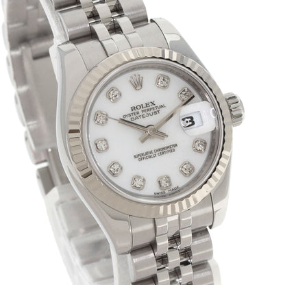 ROLEX DATEJUST 10P Diamond Watches 179174G Stainless Steel/Stainless Steel Ladies