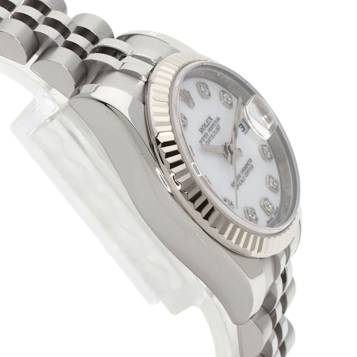 ROLEX DATEJUST 10P Diamond Watches 179174G Stainless Steel/Stainless Steel Ladies
