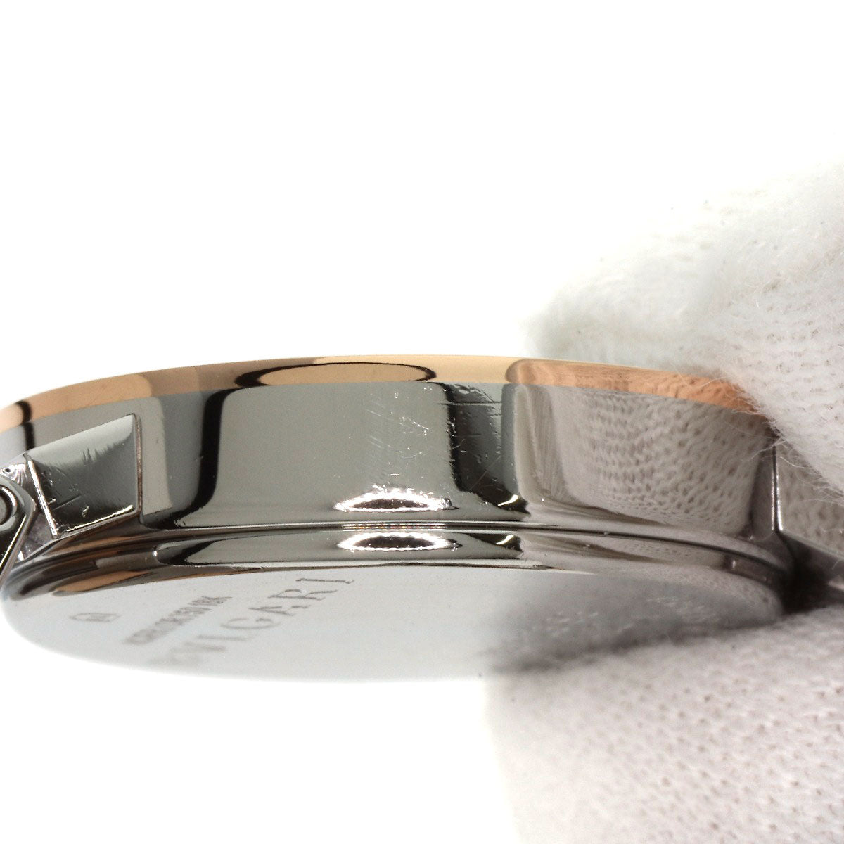 BVLGARI BVLGARI BVLGARI 12P Diamond Watches BBP23SG Stainless Steel/SSxK18PG Ladies