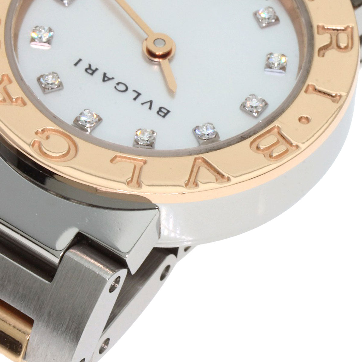 BVLGARI BVLGARI BVLGARI 12P Diamond Watches BBP23SG Stainless Steel/SSxK18PG Ladies