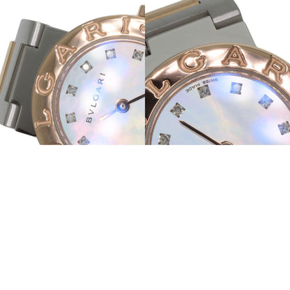 BVLGARI BVLGARI BVLGARI 12P Diamond Watches BBP23SG Stainless Steel/SSxK18PG Ladies