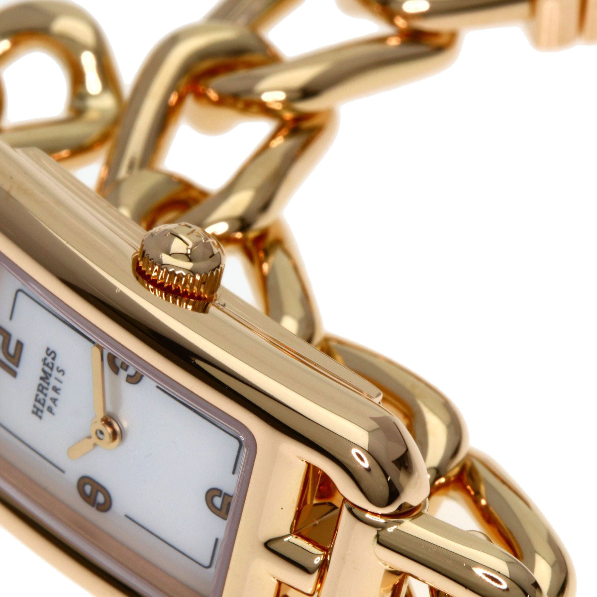HERMES Nantucket Watches NA2.170 K18 Pink Gold/18K Pink Gold Ladies
