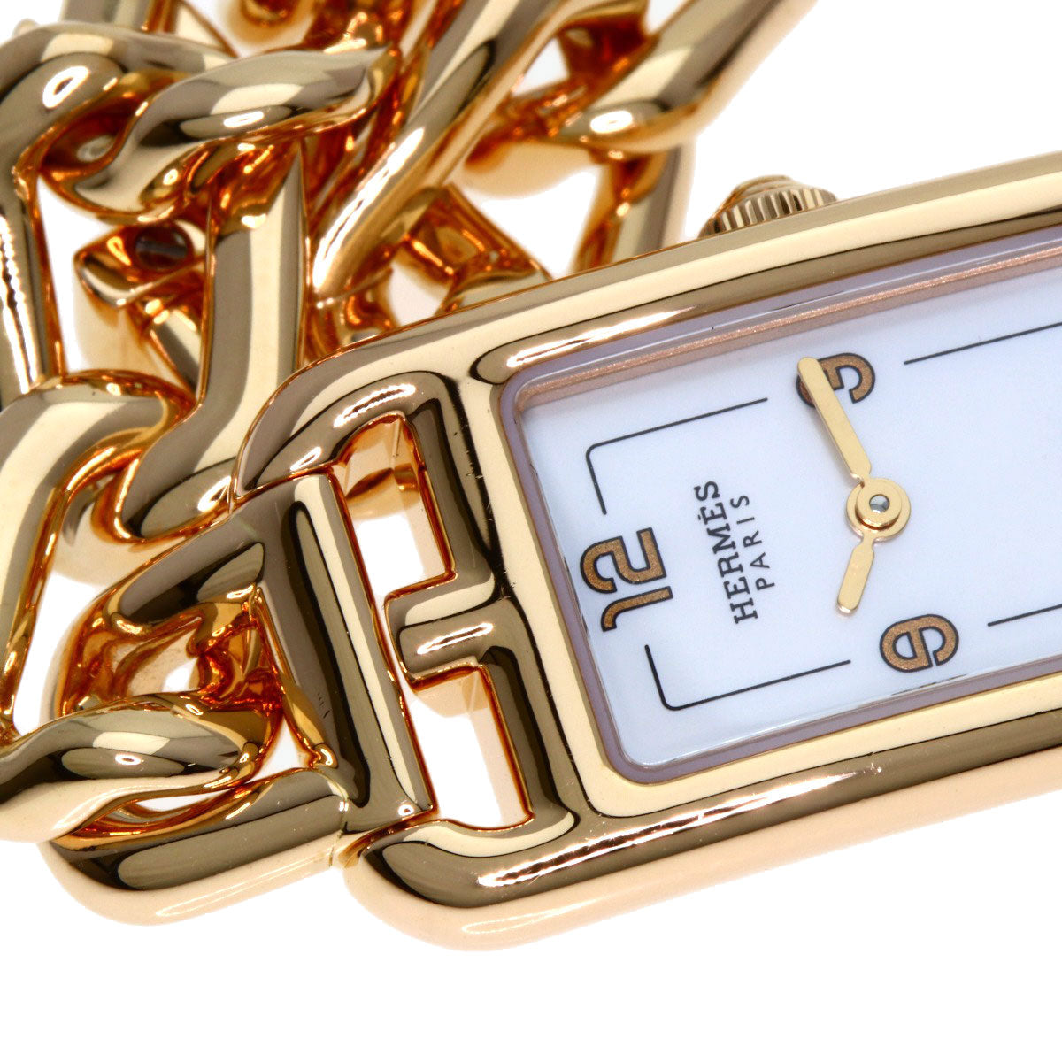 HERMES Nantucket Watches NA2.170 K18 Pink Gold/18K Pink Gold Ladies