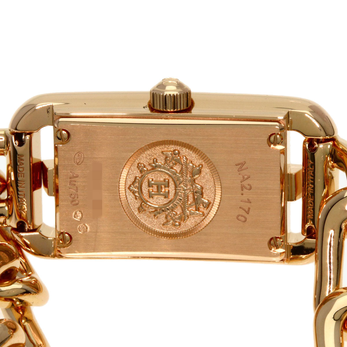 HERMES Nantucket Watches NA2.170 K18 Pink Gold/18K Pink Gold Ladies