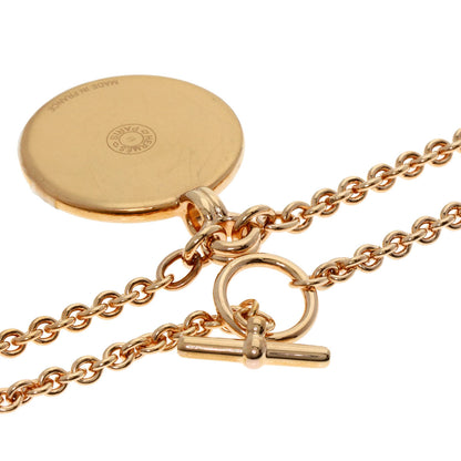 HERMES Medaille Blason PM Necklace Gold Plated Ladies [Used]
