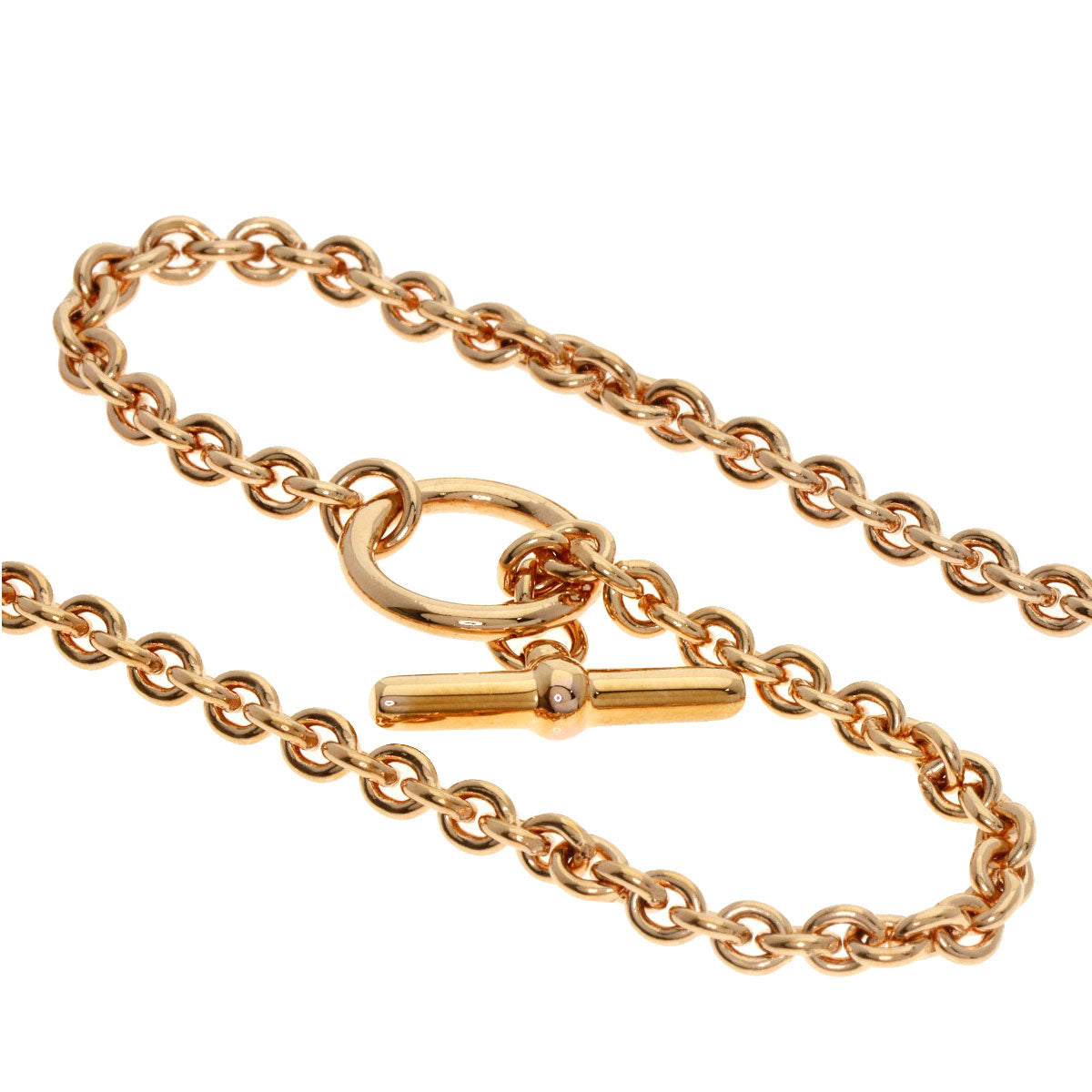 HERMES Medaille Blason PM Necklace Gold Plated Ladies [Used]