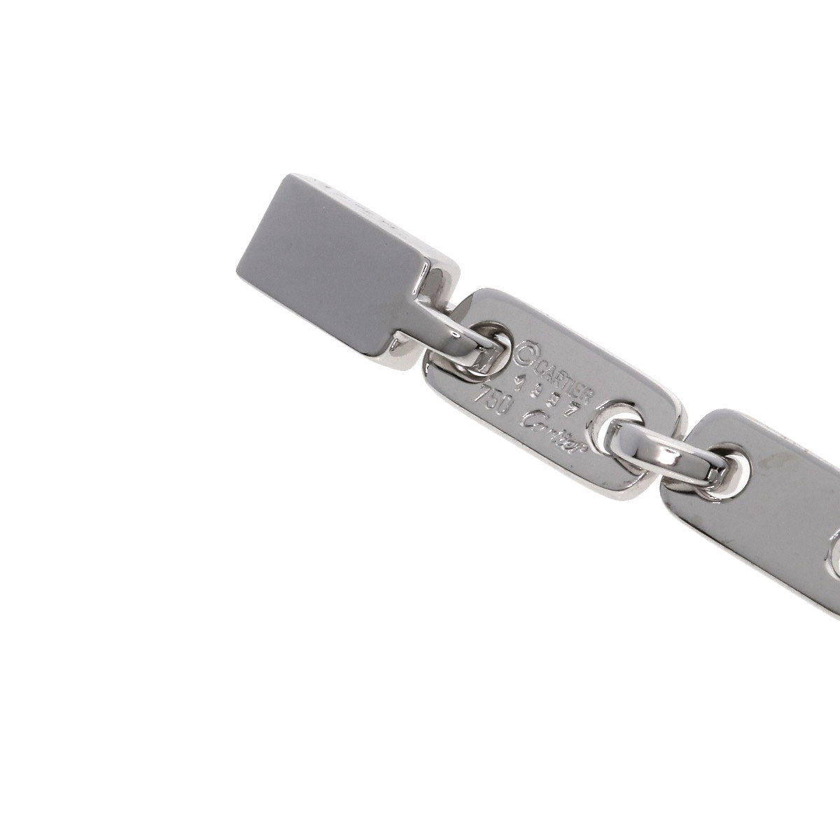 CARTIER Fidelity No Heart Key Bracelet K18 White Gold Ladies [Used]