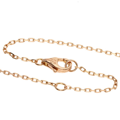 CARTIER Logo Double Diamond Necklace K18 Pink Gold Ladies [Used]