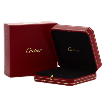 CARTIER Logo Double Diamond Necklace K18 Pink Gold Ladies [Used]