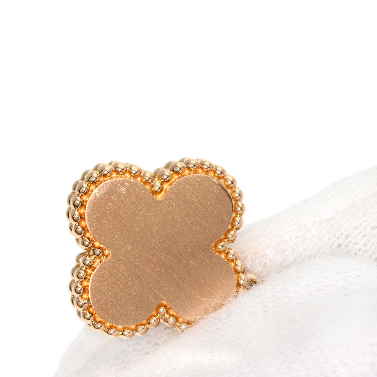 Van Cleef & Arpels Vintage Alhambra Bullseye Diamond Necklace K18 Pink Gold Ladies [Used]