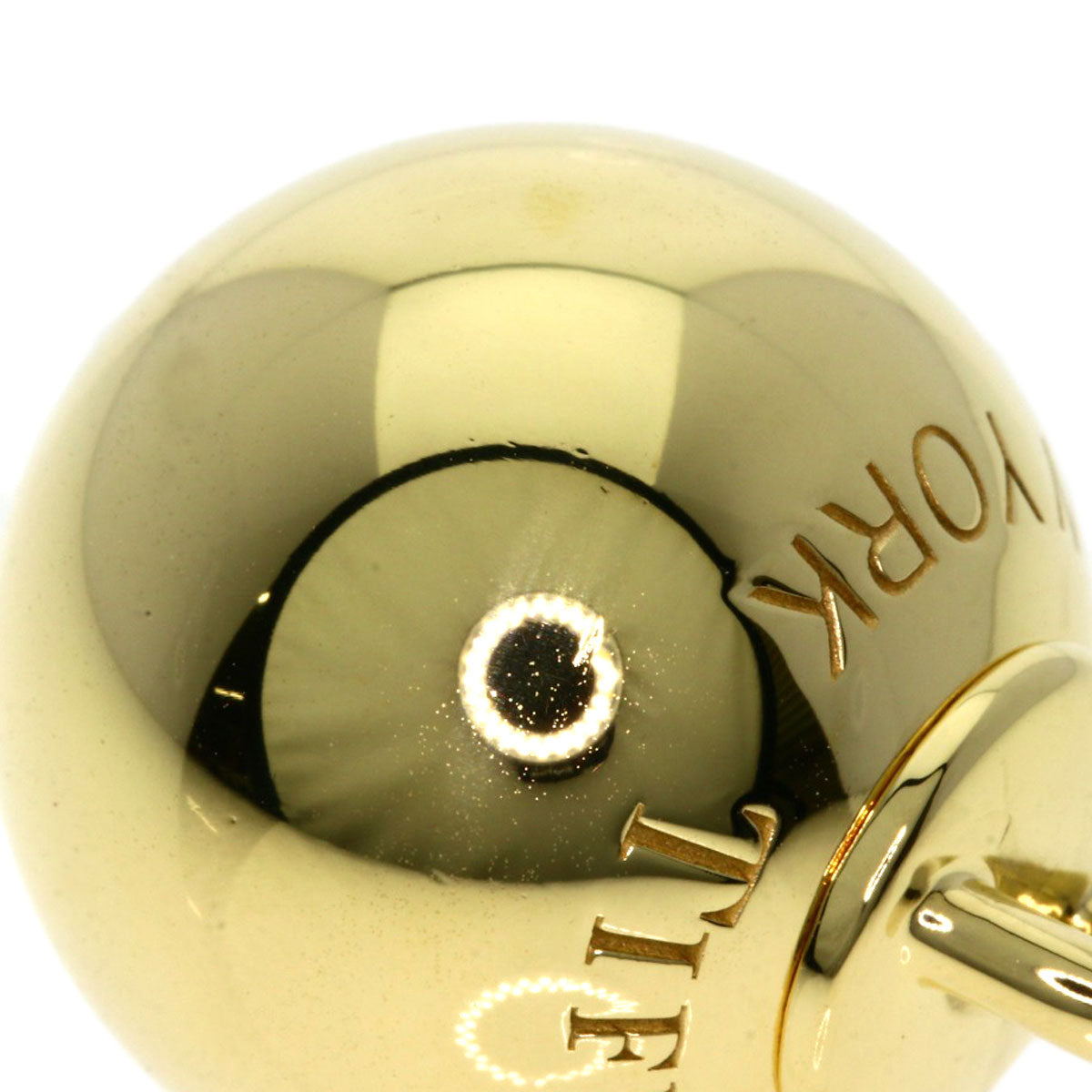 TIFFANY&Co. Hardware ball Pendant top K18 Yellow Gold Ladies [Used]