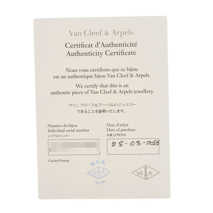 Van Cleef & Arpels Magic Alhambra 6 Motifs Mother of Pearl Chalcedony Necklace K18 White Gold Ladies [Used]