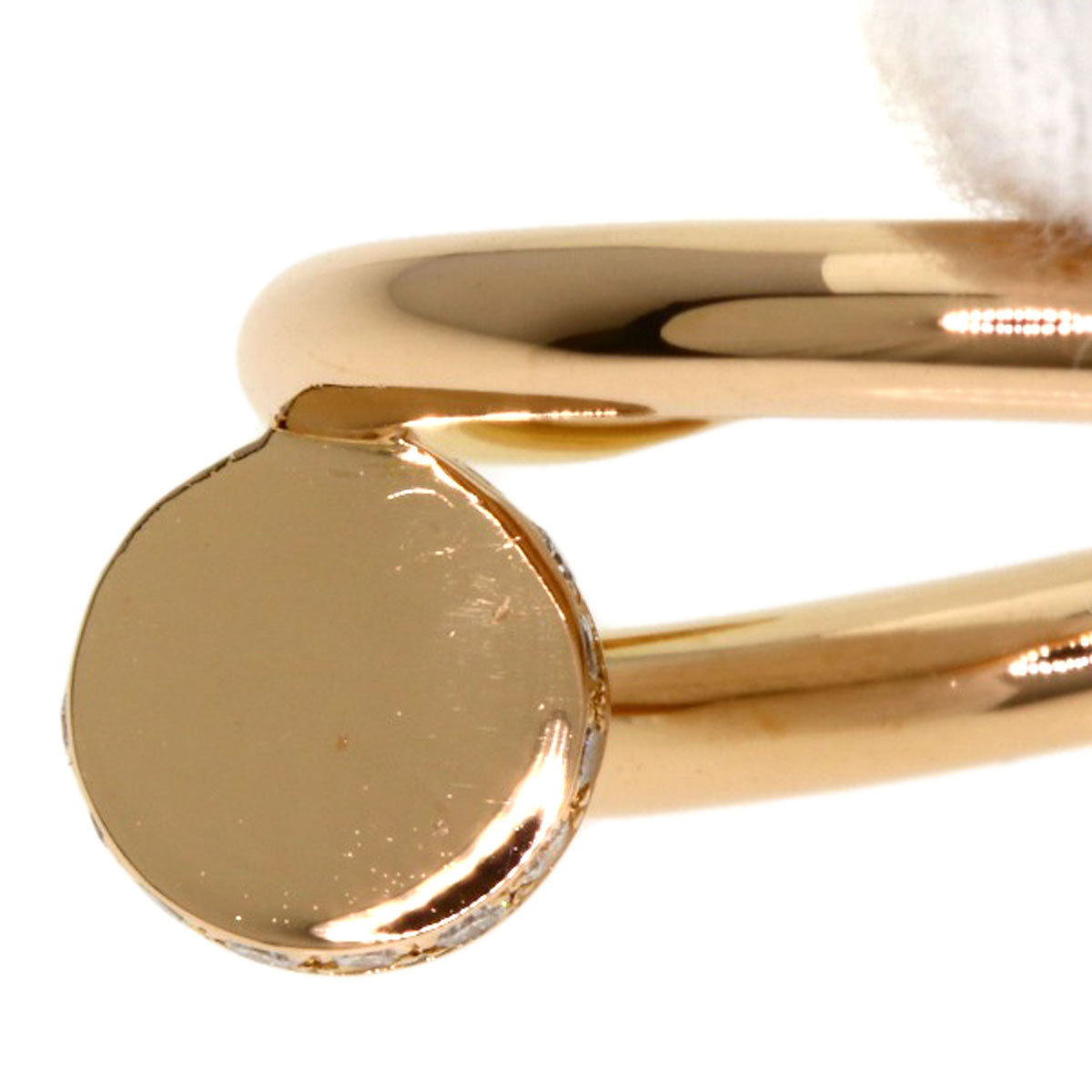 CARTIER Juste un Clou Classic Model Diamond #51 Ring K18 Pink Gold Ladies [Used]