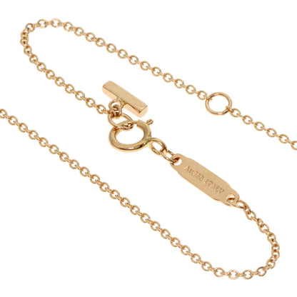 TIFFANY&Co. T Smile Mini Necklace K18 Pink Gold Ladies [Used]