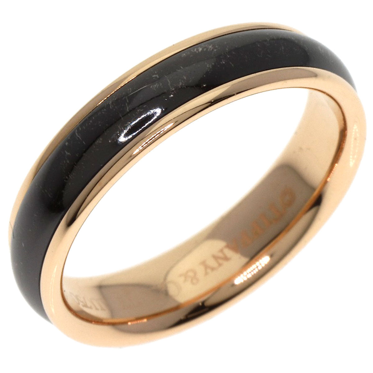 TIFFANY&Co. Classic band Titanium Ring K18 Pink Gold Ladies [Used]