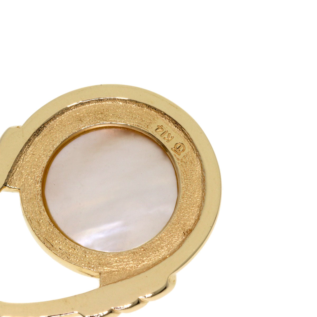 TASAKI Mabe Pearl Pearl Diamond Pendant top K14 Yellow Gold Ladies [Used]