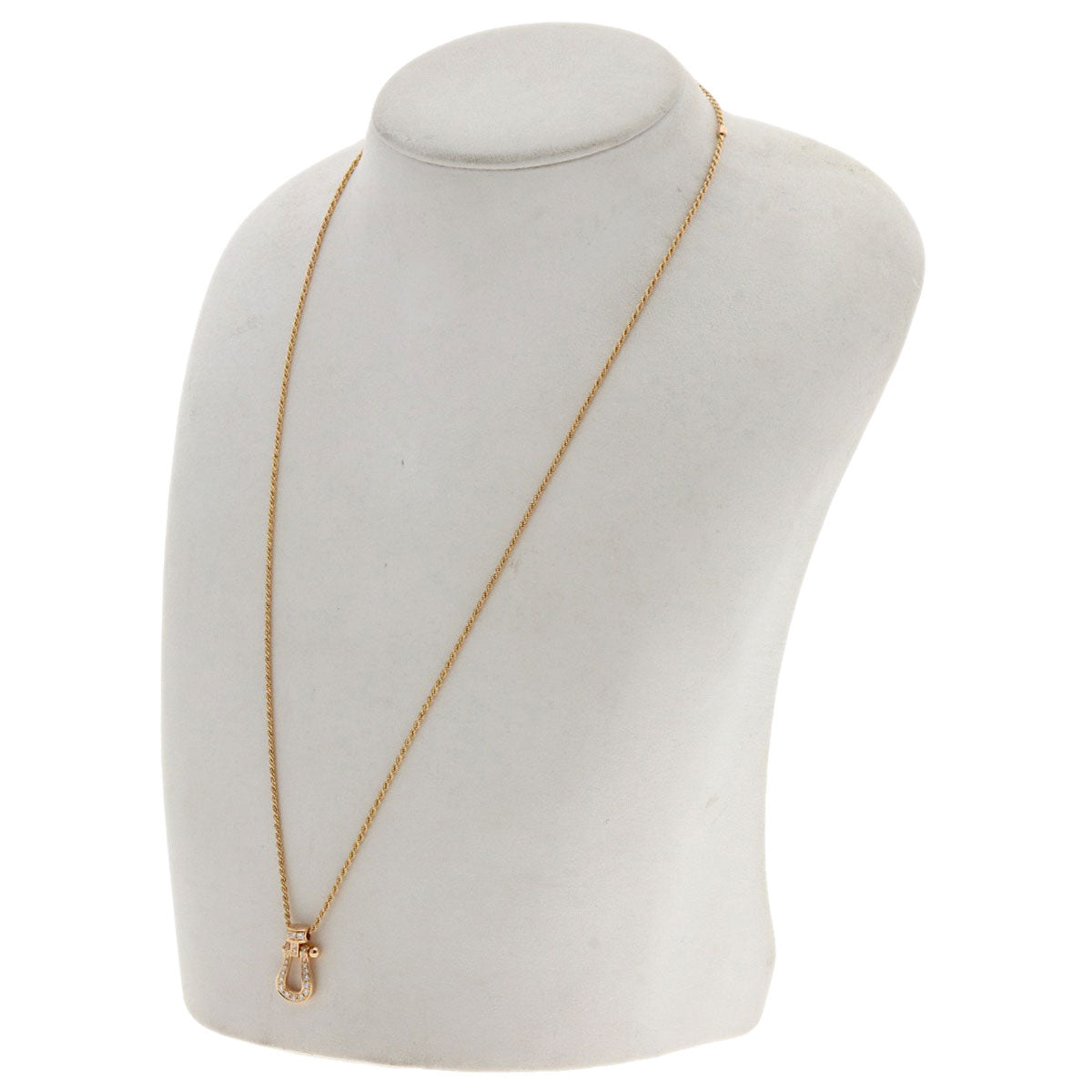 FRED Force 10 Medium Diamond Necklace K18 Pink Gold Ladies [Used]
