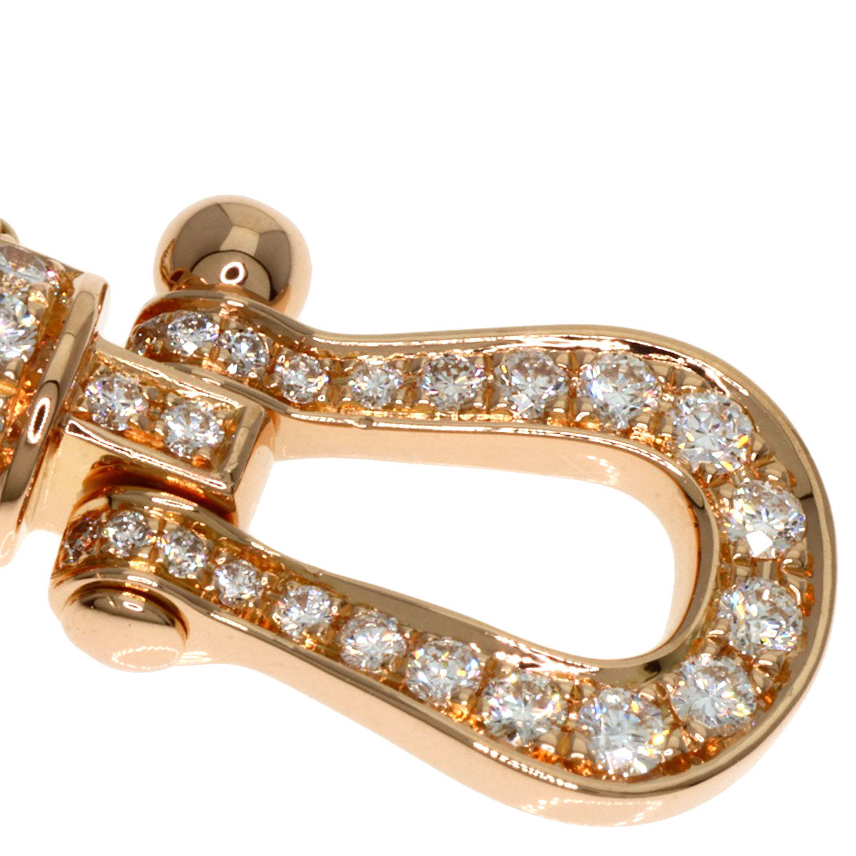 FRED Force 10 Medium Diamond Necklace K18 Pink Gold Ladies [Used]