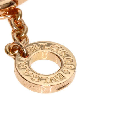 BVLGARI BVLGARI BVLGARI Openwork Diamond Shell Necklace K18 Pink Gold Ladies [Used]