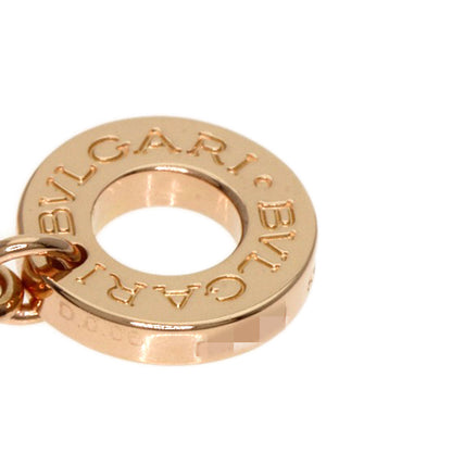 BVLGARI BVLGARI BVLGARI Openwork Diamond Shell Necklace K18 Pink Gold Ladies [Used]