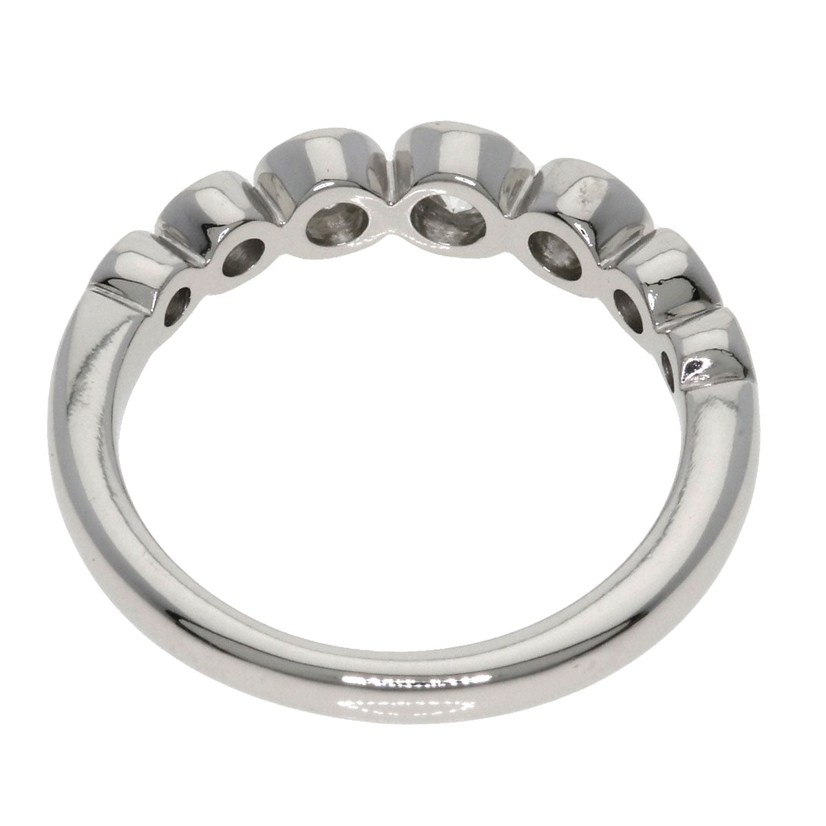 TIFFANY&Co. jazz graduated Ring Platinum PT950 Ladies [Used]