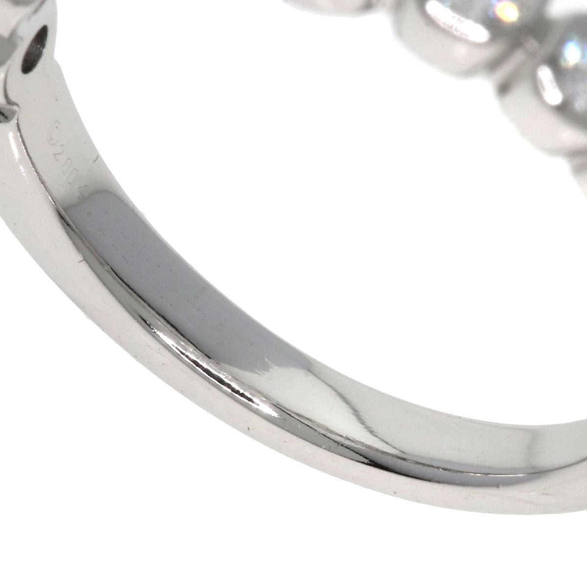 TIFFANY&Co. jazz graduated Ring Platinum PT950 Ladies [Used]