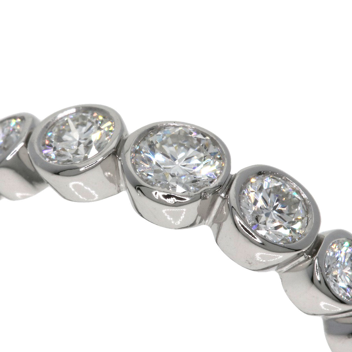 TIFFANY&Co. jazz graduated Ring Platinum PT950 Ladies [Used]