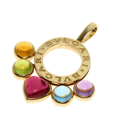 BVLGARI allegra multicolor stone Pendant top K18 Yellow Gold Ladies [Used]