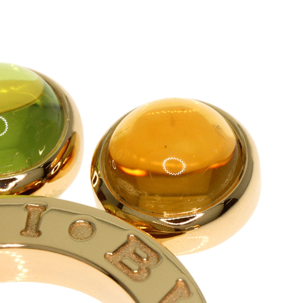 BVLGARI allegra multicolor stone Pendant top K18 Yellow Gold Ladies [Used]