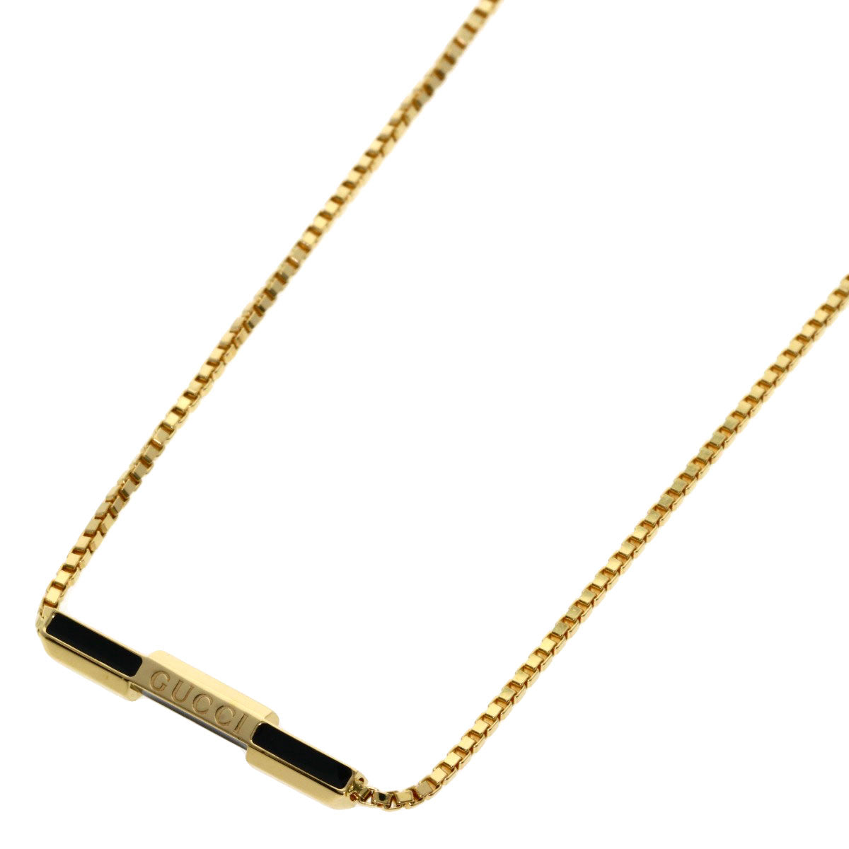 GUCCI Link to love Necklace K18 Yellow Gold Ladies [Used]