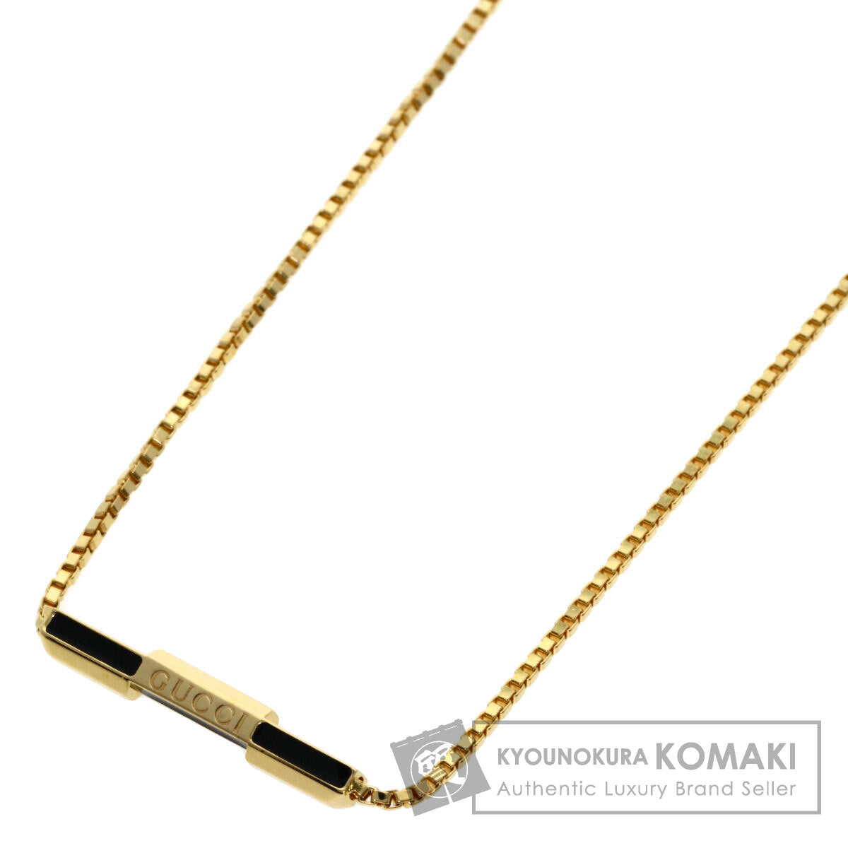 GUCCI Link to love Necklace K18 Yellow Gold Ladies [Used]
