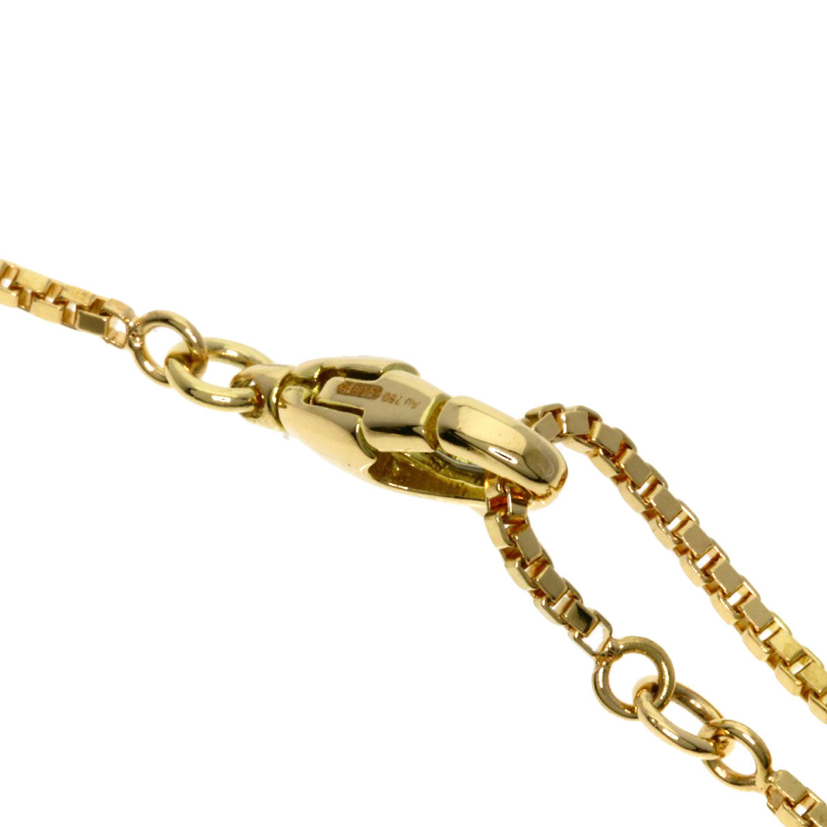 GUCCI Link to love Necklace K18 Yellow Gold Ladies [Used]