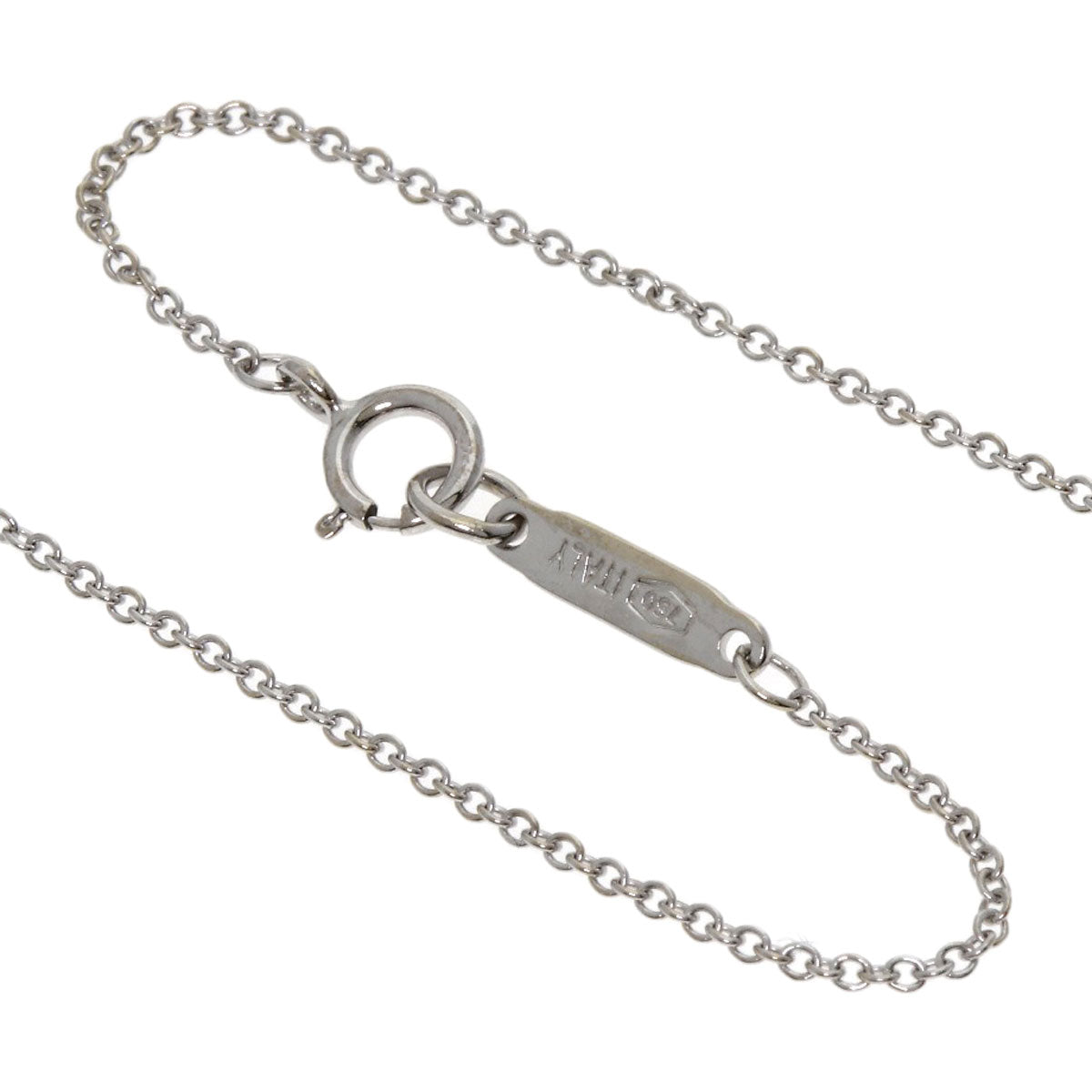 TIFFANY&Co. Atlas bar Diamond Necklace K18 White Gold Ladies [Used]
