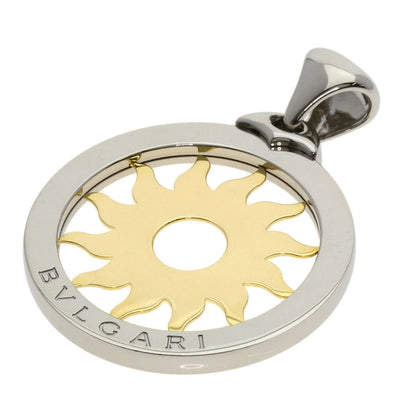 BVLGARI Tondosan Large TOP Pendant top Stainless Steel 18K Yellow Goldmens [Used]