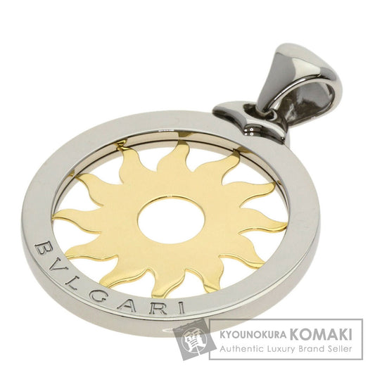 BVLGARI Tondosan Large TOP Pendant top Stainless Steel 18K Yellow Goldmens [Used]